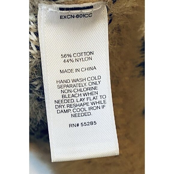 Express Sweater Womens XL Cheetah Print Crew Neck Pullover Fuzzy Soft Boho - Picture 6 of 7